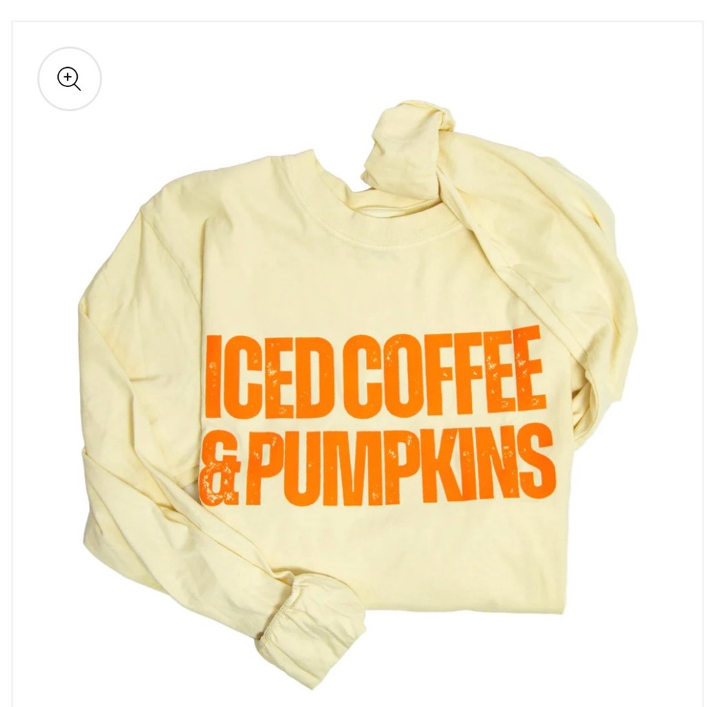 Iced Coffee & Pumpkins Graphic Sweatshirt